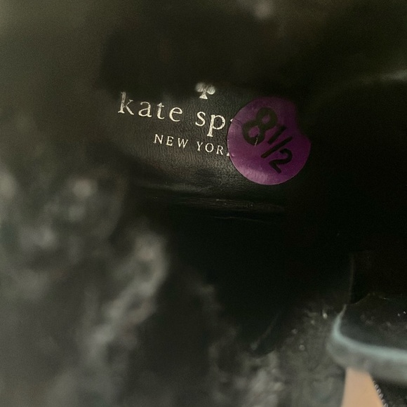 Kate Spade: Maira Black Suede Ankle Hiking Boots- side zip- 8.5 marks - Picture 16 of 16